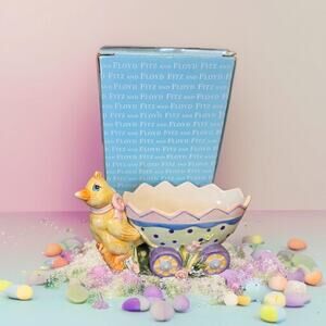 Fitz and Floyd Eggscapades Jelly Bean Wagon 2063/605 In Original Box Never Used